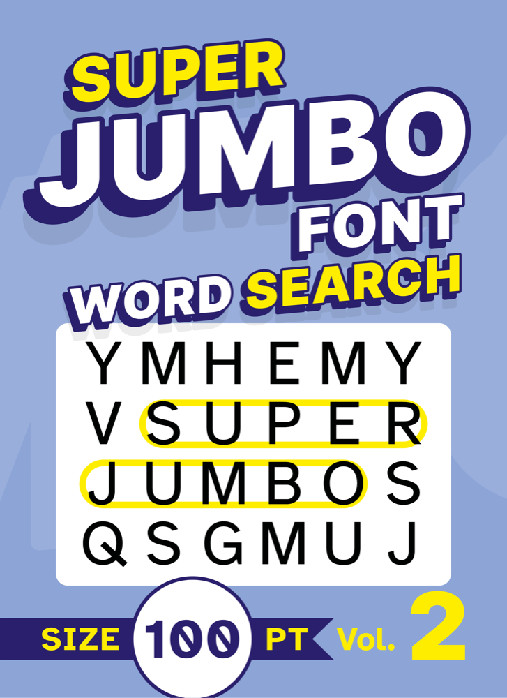Super Jumbo Font Word Search Volume 2 cover
