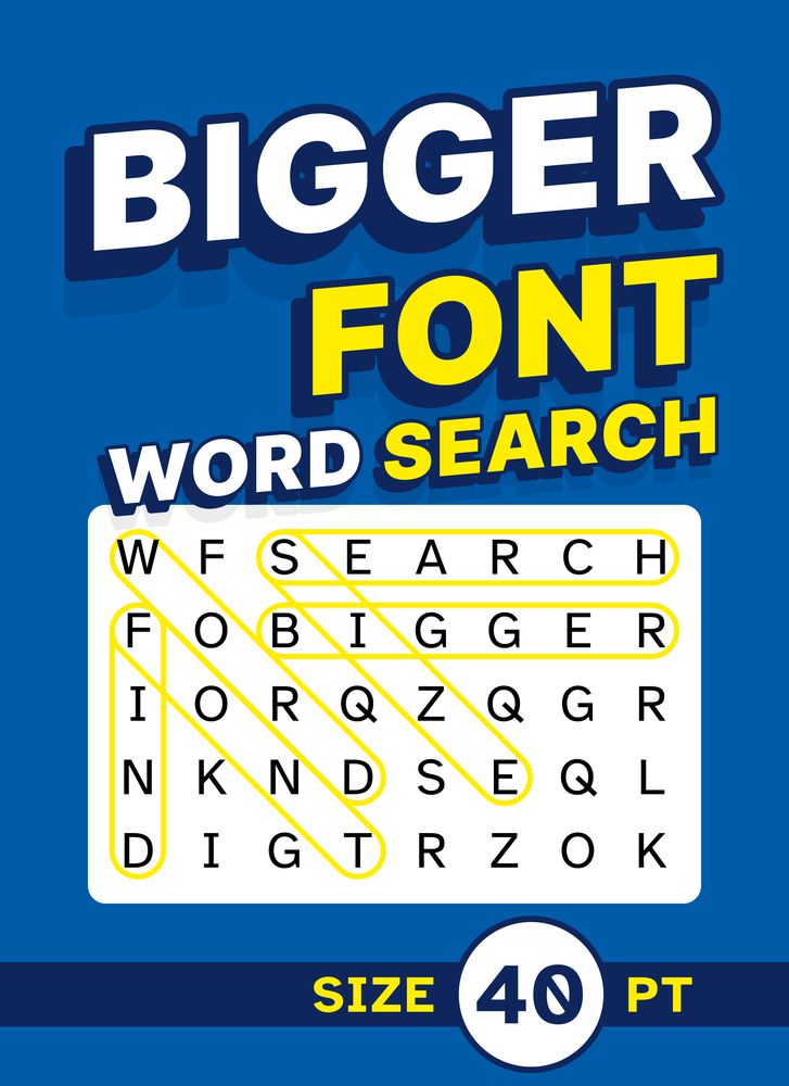 Bigger Font Word Search book cover
