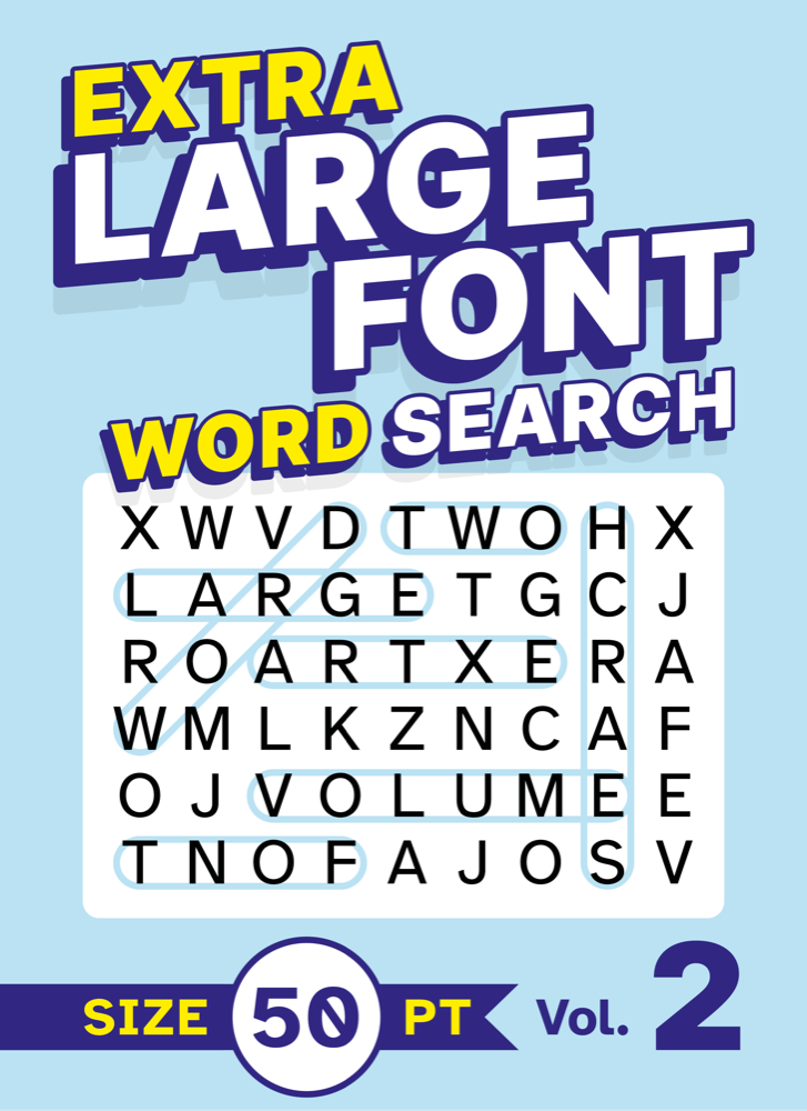 Extra Large Font Word Search Volume 2 cover