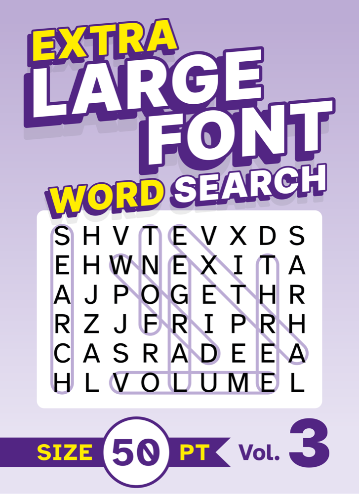Extra Large Font Word Search Volume 3 cover