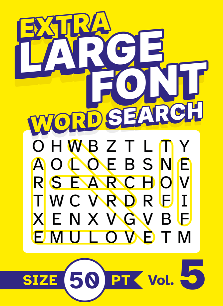 Extra Large Font Word Search Volume 5 cover