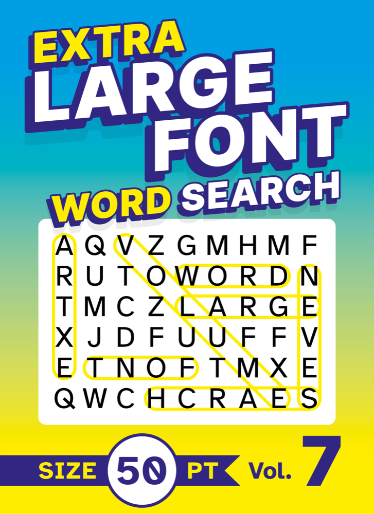 Extra Large Font Word Search Volume 7 cover