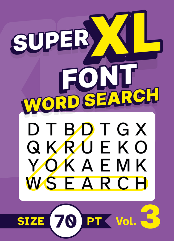 Super XL Font Word Search Volume 3 cover