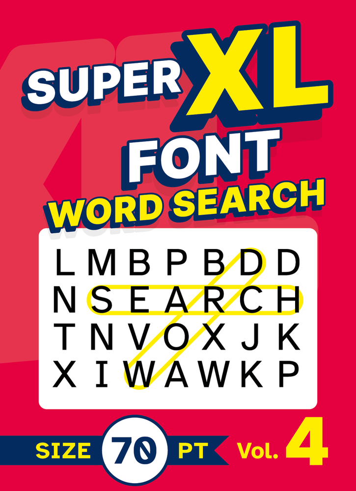 Super XL Font Word Search Volume 4 cover