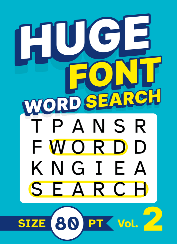 Huge Font Word Search Volume 2 cover