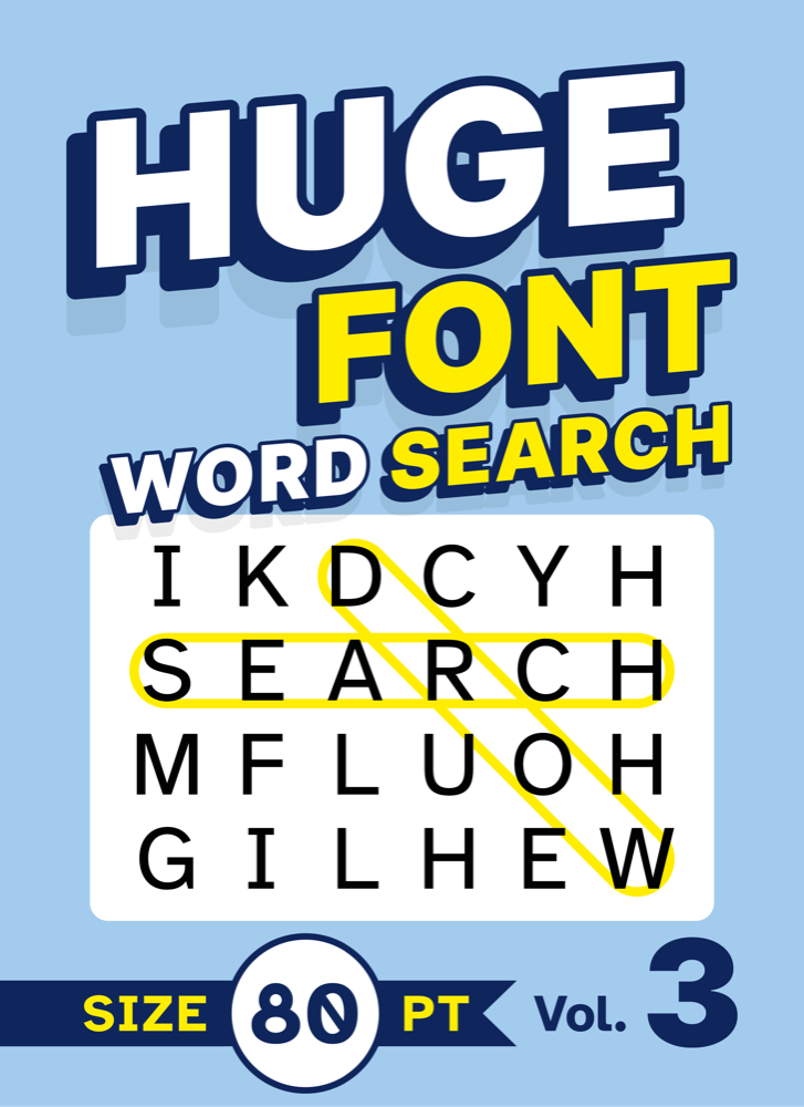 Huge Font Word Search Volume 3 cover