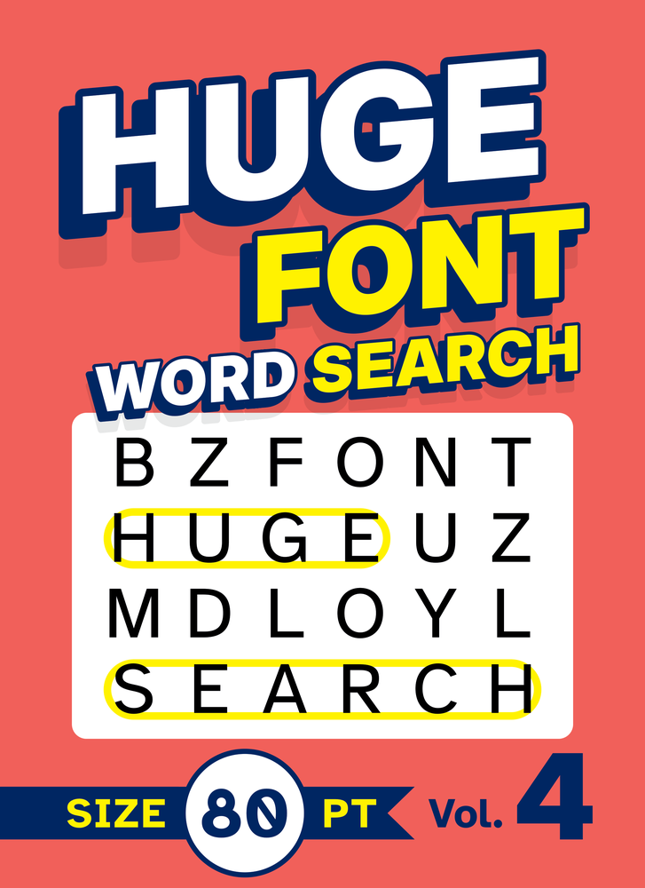 Huge Font Word Search Volume 4 cover