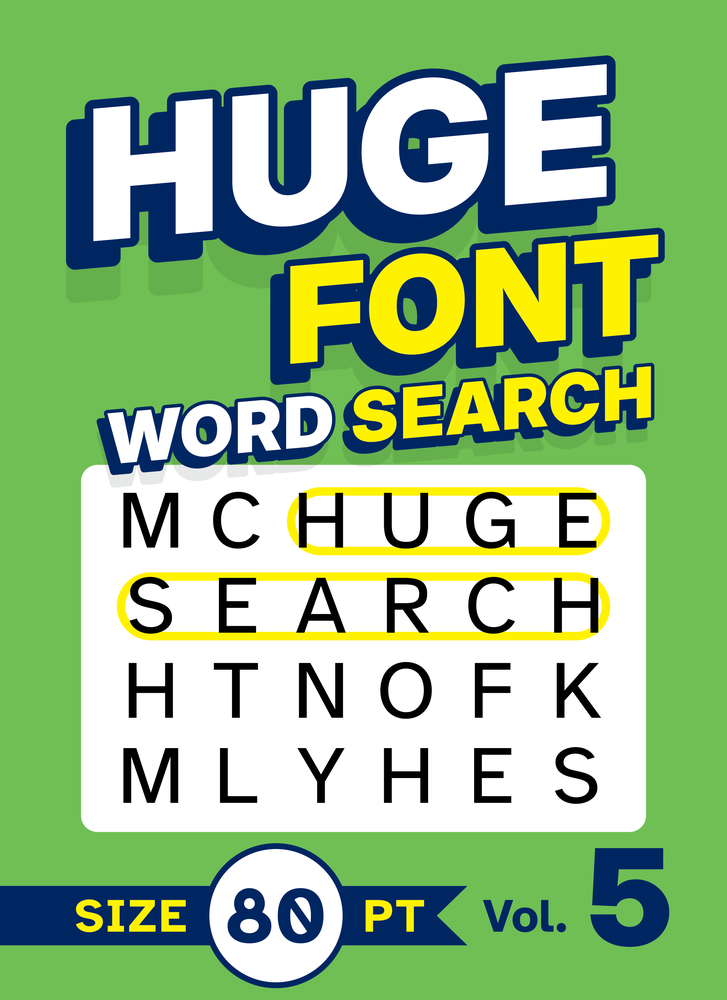 Huge Font Word Search Volume 5 cover