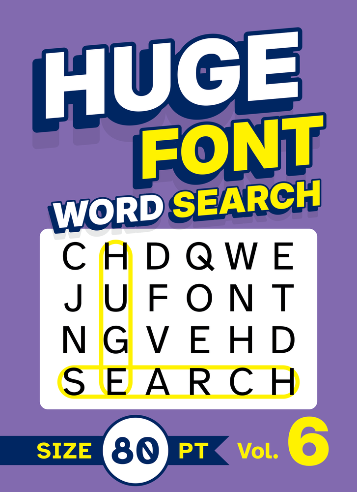 Huge Font Word Search Volume 6 cover