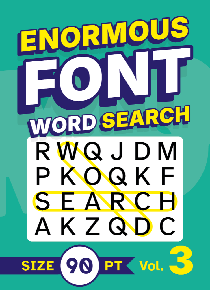 Enormous Font Word Search Volume 3 cover